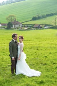 Upwaltham Barn Wedding - Bride & Groom - Benjamin Wetherall Photography ©