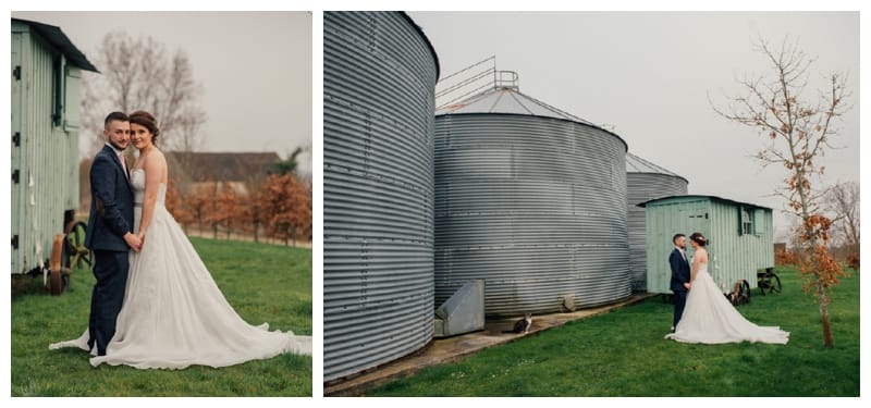 Bride and Groom at the Pump House 