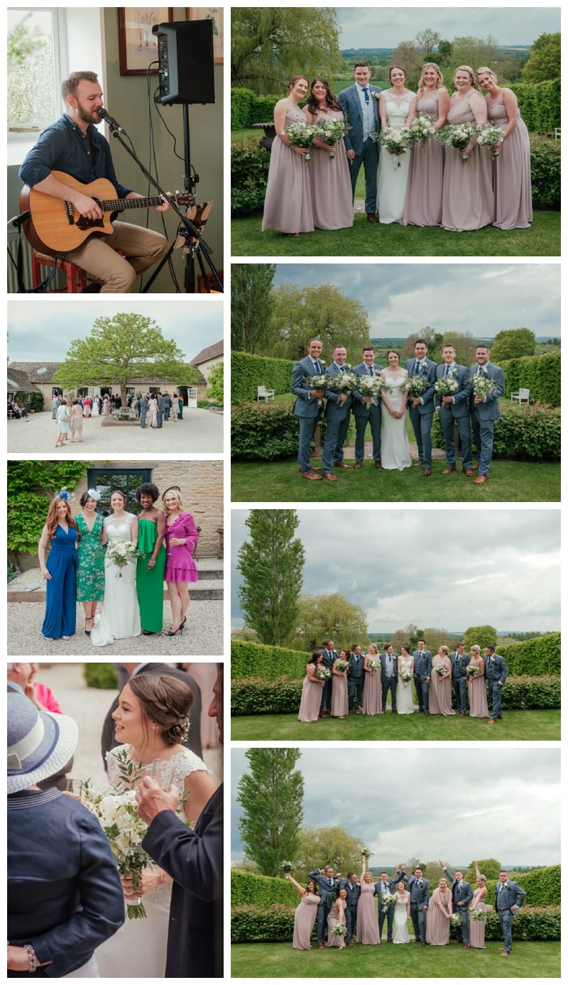 Bridal Party Photos Merriscourt Cotswolds Wedding