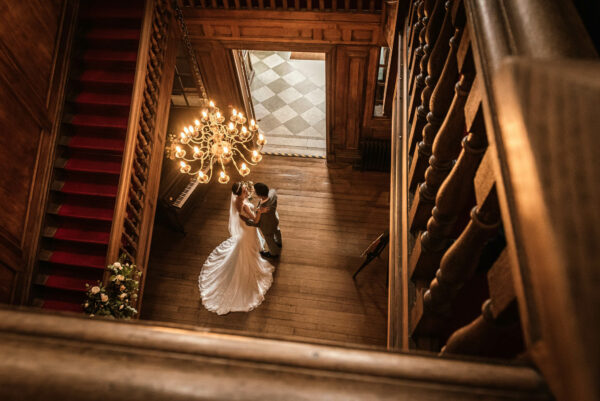Wedding Couple Stairs